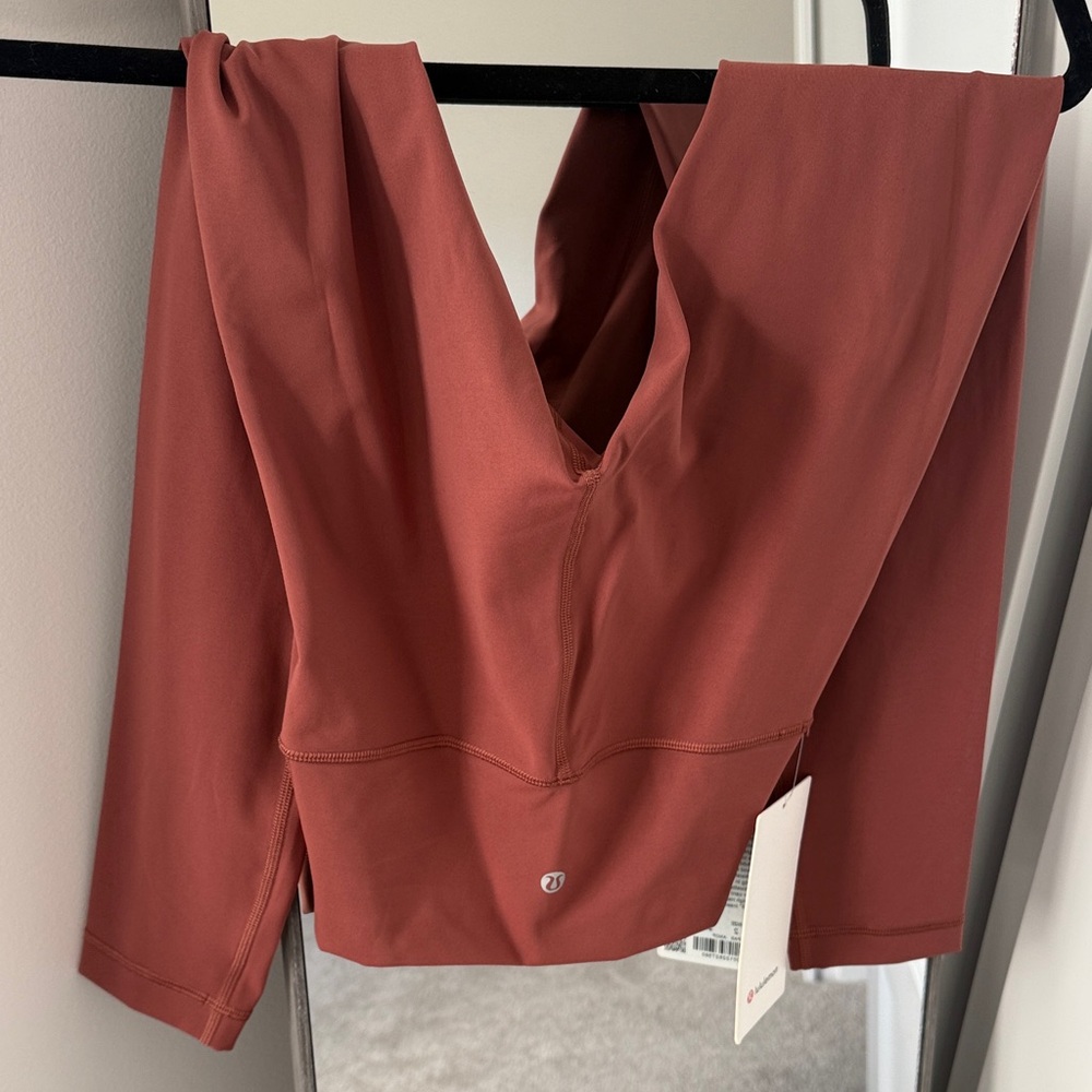 Rust Lululemon wunder under tights 25”